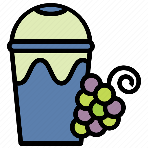 Grape, juice, grapes, fruit, healthy, drink, water icon - Download on Iconfinder