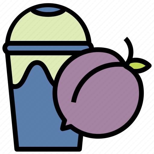 Peach, juice, fruit, healthy, drink, water icon - Download on Iconfinder