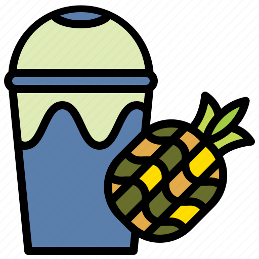 Pineapple, juice, fruit, healthy, drink, water icon - Download on Iconfinder