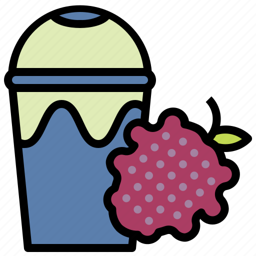 Raspberry, juice, fruit, healthy, drink, water icon - Download on Iconfinder