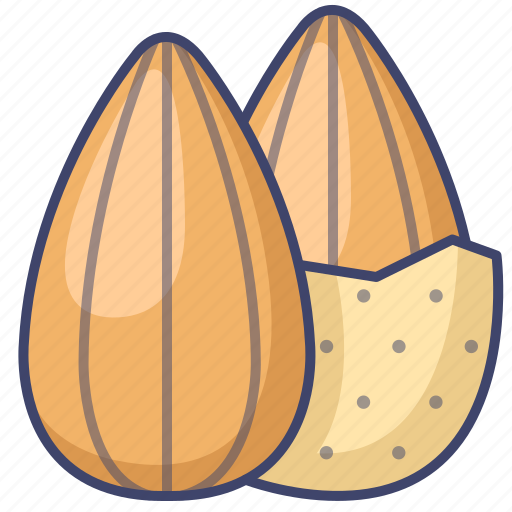 Almond, food, nut, oil icon - Download on Iconfinder