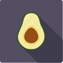 avocado, core, exotic, food, fruit, half, tropical