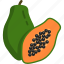 papaya, fruit, food, healthy 