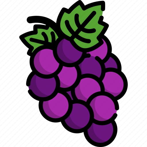 Grapes, fruit, food, healthy, healthy fruit icon - Download on Iconfinder