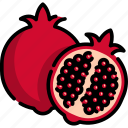 pomegranate, fruit, food, healthy, healthy fruit