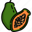 papaya, fruit, food, healthy, healthy fruit 