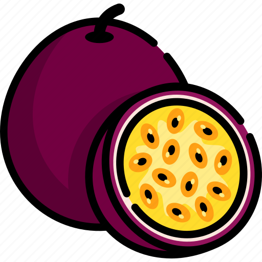 Fruit, passion fruit, food, healthy, healthy fruit icon - Download on Iconfinder