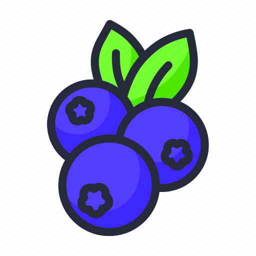 Blueberries, sweet, fruit, berries, berry, blueberry icon - Download on Iconfinder