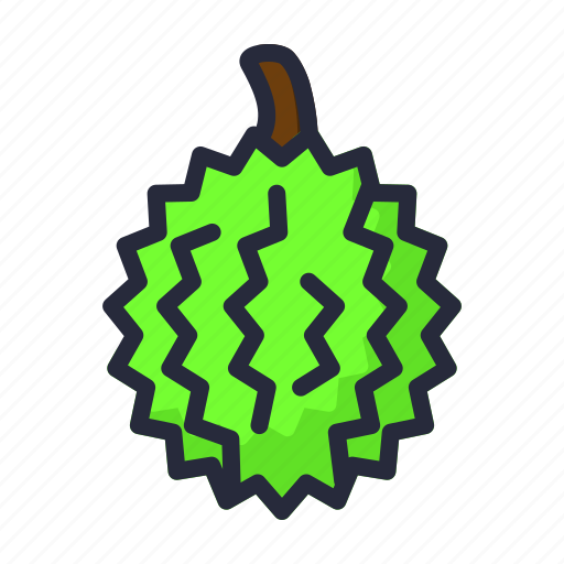 Durian, organic, sweet, delicious, fruit, durio icon - Download on Iconfinder