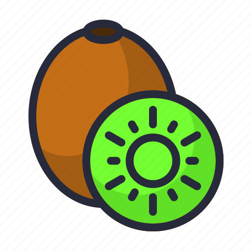 Kiwi, organic, sweet, fruit, kiwifruit, kiwi fruit icon - Download on Iconfinder