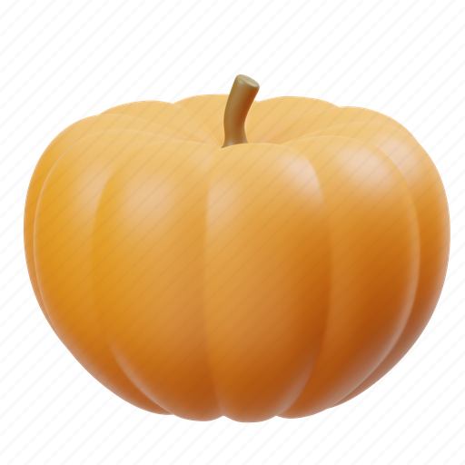 Pumpkin, halloween, scary, vegetable, autumn, healthy food, fruit 3D illustration - Download on Iconfinder