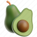 avocado, food, fruit, healthy, slice 