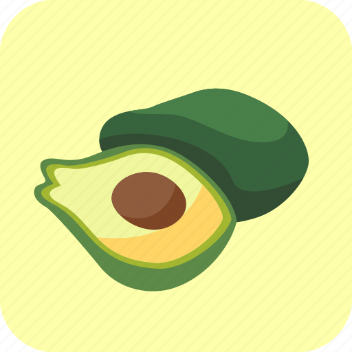 Avocados, food, fruit, half, piece, tropical icon - Download on Iconfinder