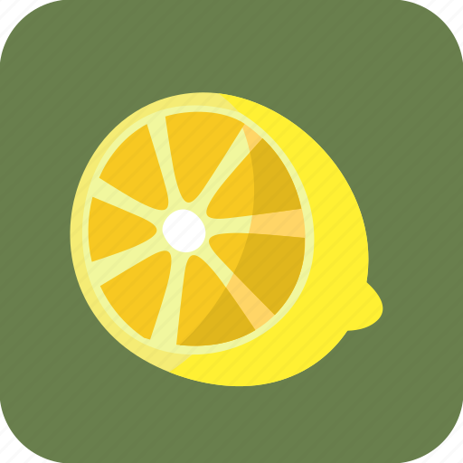 Food, fruit, half, lemon, piece, tropical icon - Download on Iconfinder