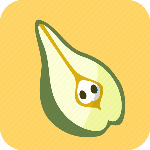 Food, fruit, half, pear, piece icon - Download on Iconfinder