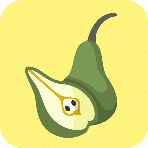 Food, fruit, green, half, pears, piece icon - Download on Iconfinder