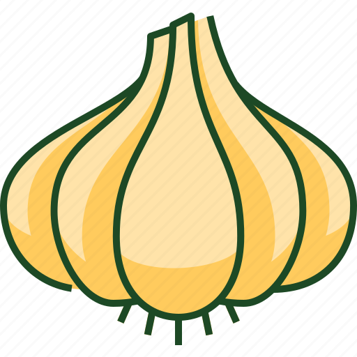 Garlic, food, spices, kitchen, herbs, nature, organic icon - Download on Iconfinder