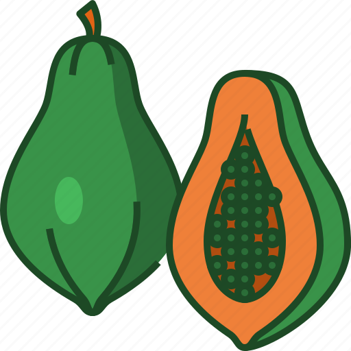 Papaya, fruit, healthy, fresh, organic, meal, nature icon - Download on Iconfinder