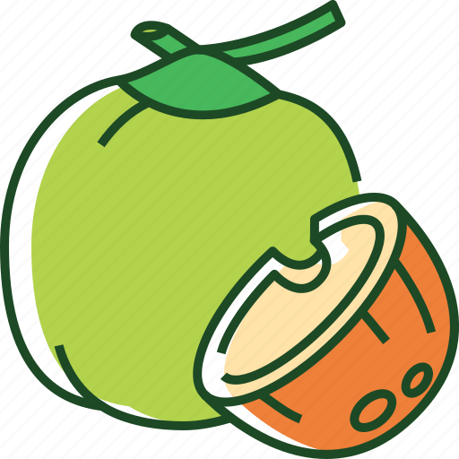 Coconut, fruit, food, beach, sweet, drink, healthy icon - Download on Iconfinder