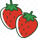 strawberry, food, fruit, healthy, sweet, dessert, organic