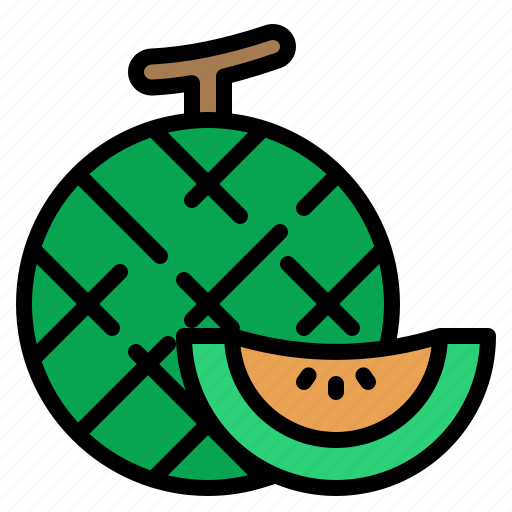 Melon, fruit, food, vegan, organic icon - Download on Iconfinder