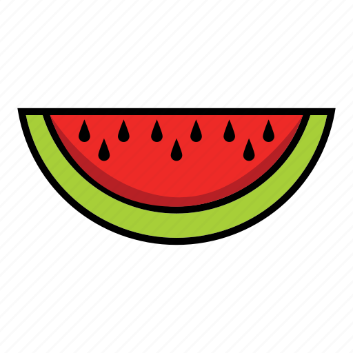.svg, fruit, melon, watermelon, watermelon slice icon - Download on Iconfinder