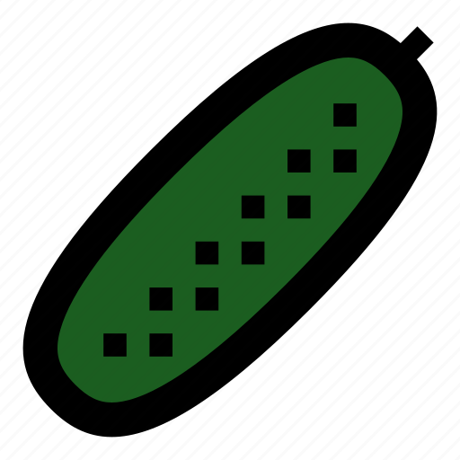 Cucumber, food, ingredient, pickled, plant, salad, vegetable icon - Download on Iconfinder