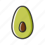 avocado, fresh, fruits, vegetables 