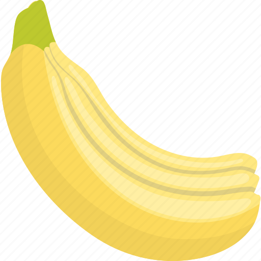 Banana, edible, flat, food, fruit, musa, paradisiaca icon - Download on Iconfinder
