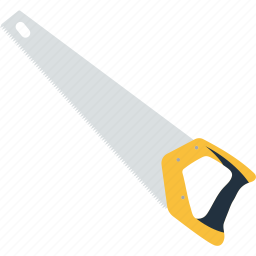 Carpentry, construction, equipment, flat, hand, saw, tool icon - Download on Iconfinder