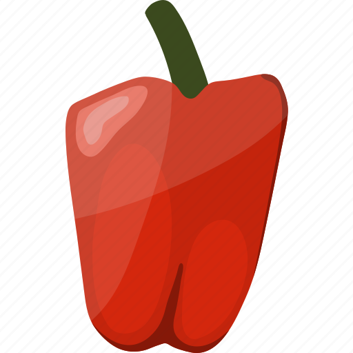Drawing, flat, pepper, red, simple, sweet, vegetable icon - Download on Iconfinder