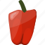 drawing, flat, pepper, red, simple, sweet, vegetable 