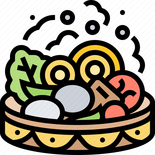 Saute, mushrooms, cuisine, dinner, vegetarian icon - Download on Iconfinder