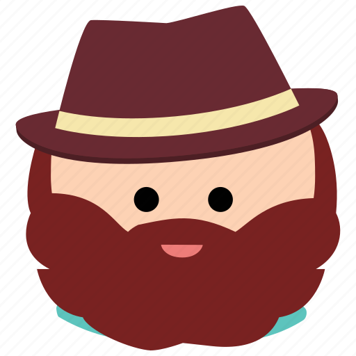 Beard, char, hat, male, man icon - Download on Iconfinder