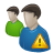 two, users, warning