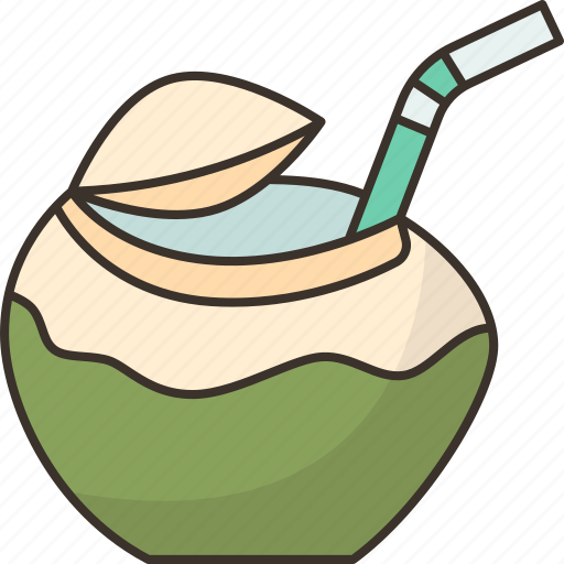 Coconut, water, juice, fresh, tropical icon - Download on Iconfinder