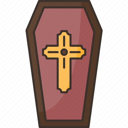 Coffin, death, funeral, ceremony, christian icon - Download on Iconfinder