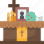 altar, funeral, ceremony, memorial, farewell 