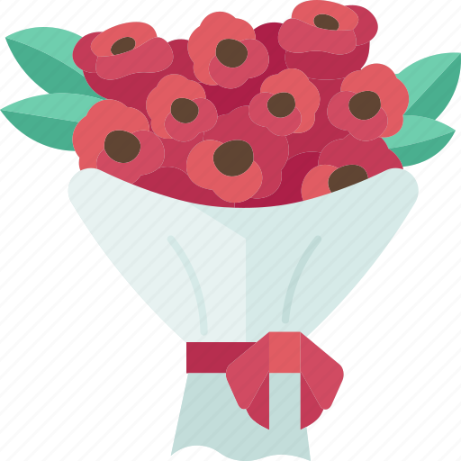 Roses, bouquet, flower, blossom, funeral icon - Download on Iconfinder