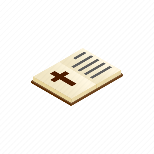 Bible, book, god, holy, isometric, open, psalm icon - Download on Iconfinder