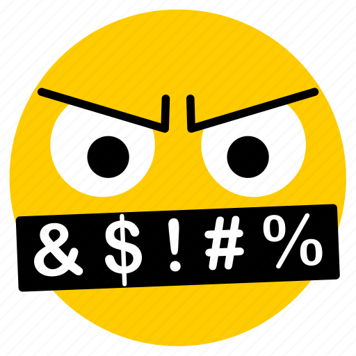 Cursing, angry, mad, upset, swear, emoji, shouting icon - Download on Iconfinder