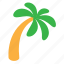 beach, palm, tree 