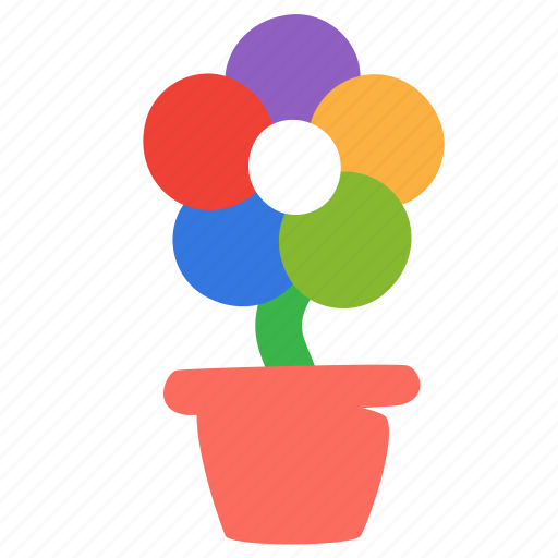 Flower, pot, present icon - Download on Iconfinder