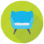 couch, furniture, settee, single sofa seat, sofa 