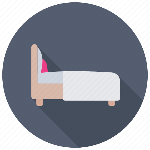 Bed, bedroom, bedroom furniture. guest bedroom furniture, furniture icon - Download on Iconfinder