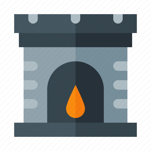 Fireplace, christmas, xmas, decoration icon - Download on Iconfinder