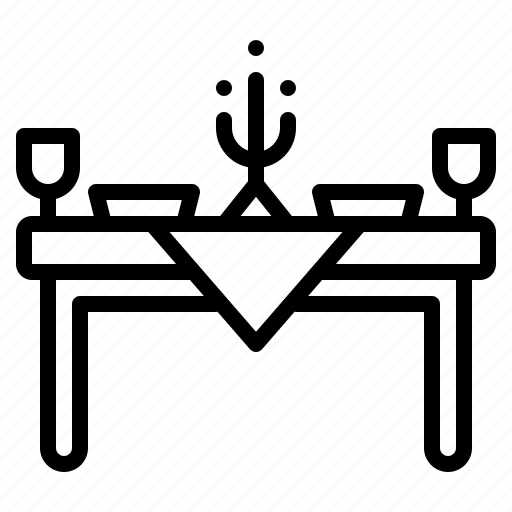 Chair, dinner, furniture, restaurant, table icon - Download on Iconfinder