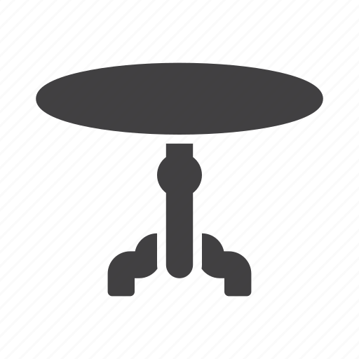 Desk, dining, round, table icon - Download on Iconfinder