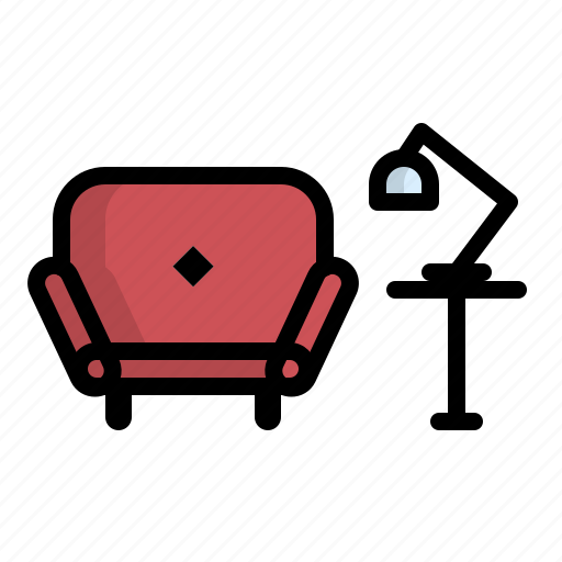 Armchair, chair, furniture, lamp, seat, settee, sofa icon - Download on Iconfinder