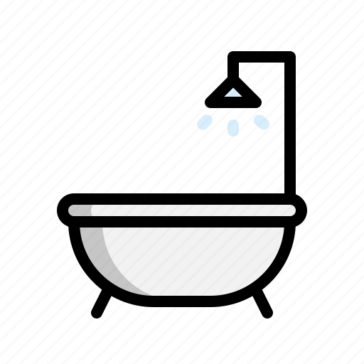 Bath, bathroom, bathtub, room, shower, tub, wash icon - Download on Iconfinder